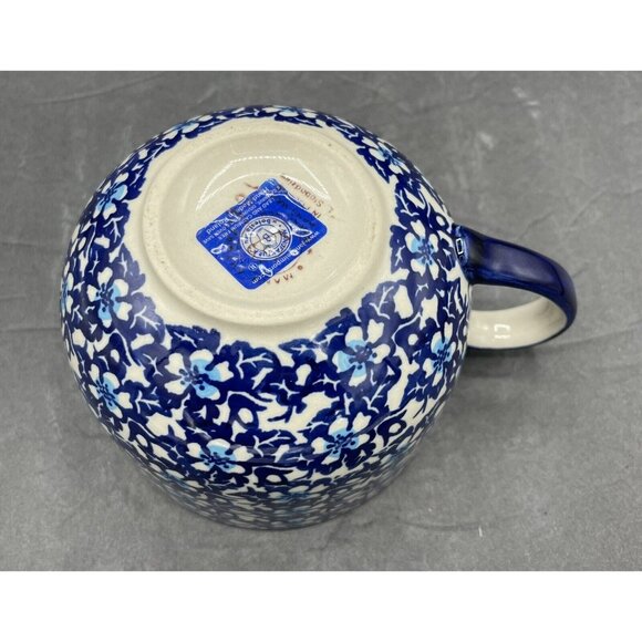 Bolestawcu Polish Pottery Mug Coffee Tea Made in Poland - Picture 3 of 6